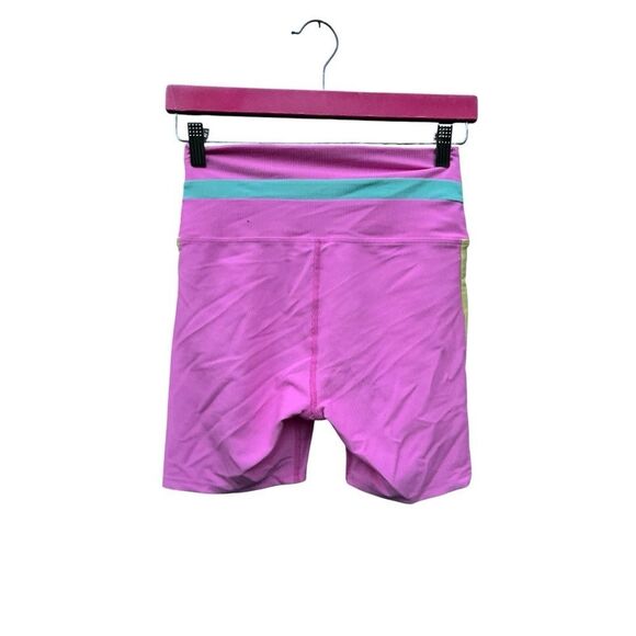FREE PEOPLE BEACH RIOT Women medium Pastel Colorblock Samantha Short Athletic - Picture 4 of 6
